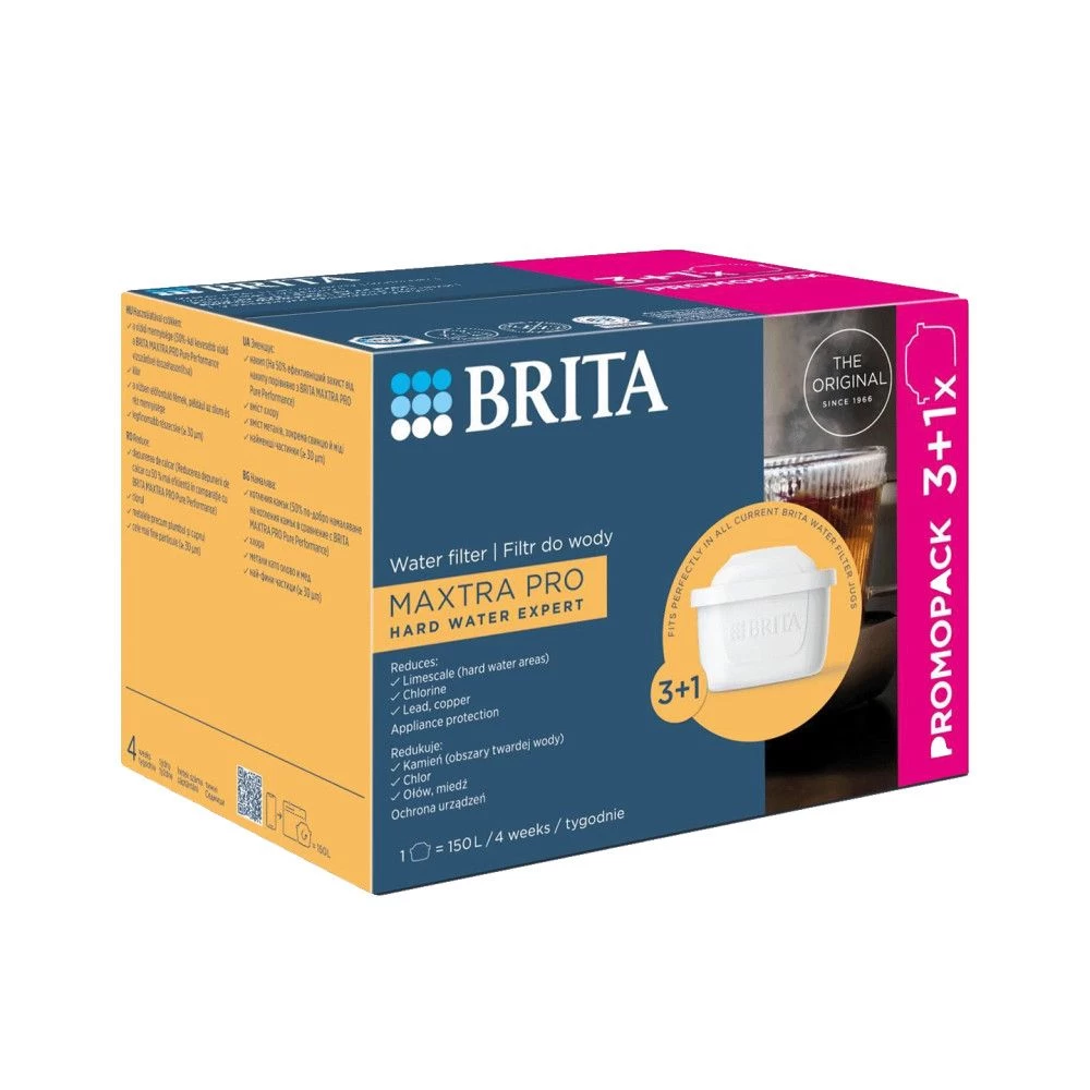 Specialiai ypač kietam vandeniui BRITA Maxtra Pro Hard Water Expert vandens filtrai, 4 (3+1) vnt., 4006387126452, 1051773