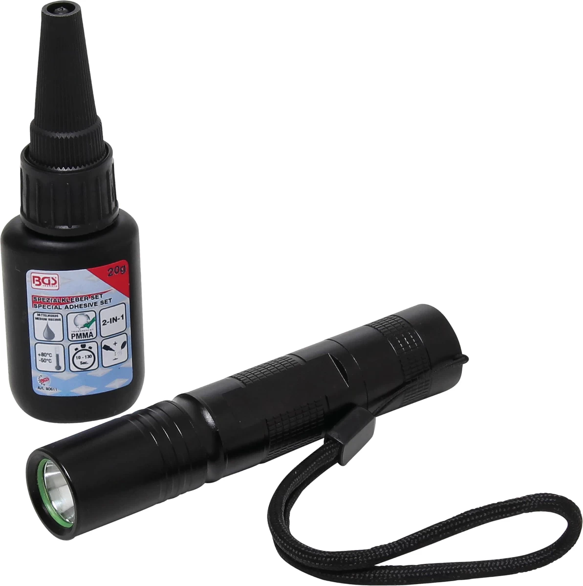 Specialūs superklijai | 2-IN-1 | vidutinė klampa | Butelis 20g | UV lempa (80611)