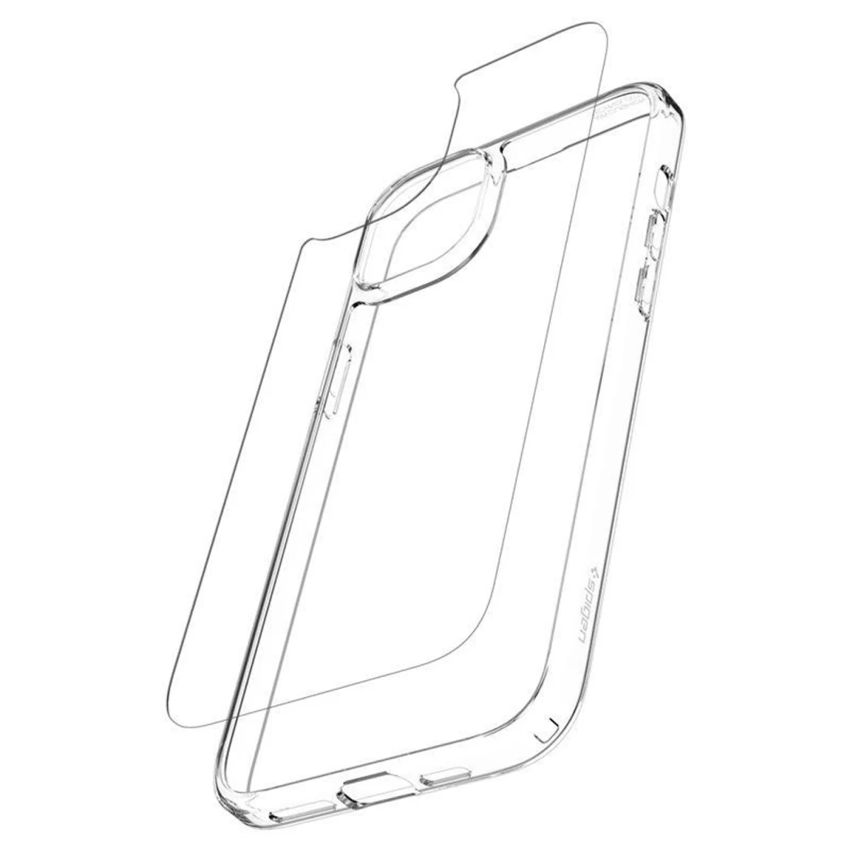 spigen Airskin Hibridinis Dėklas iphone 15 Plus - Skaidrus