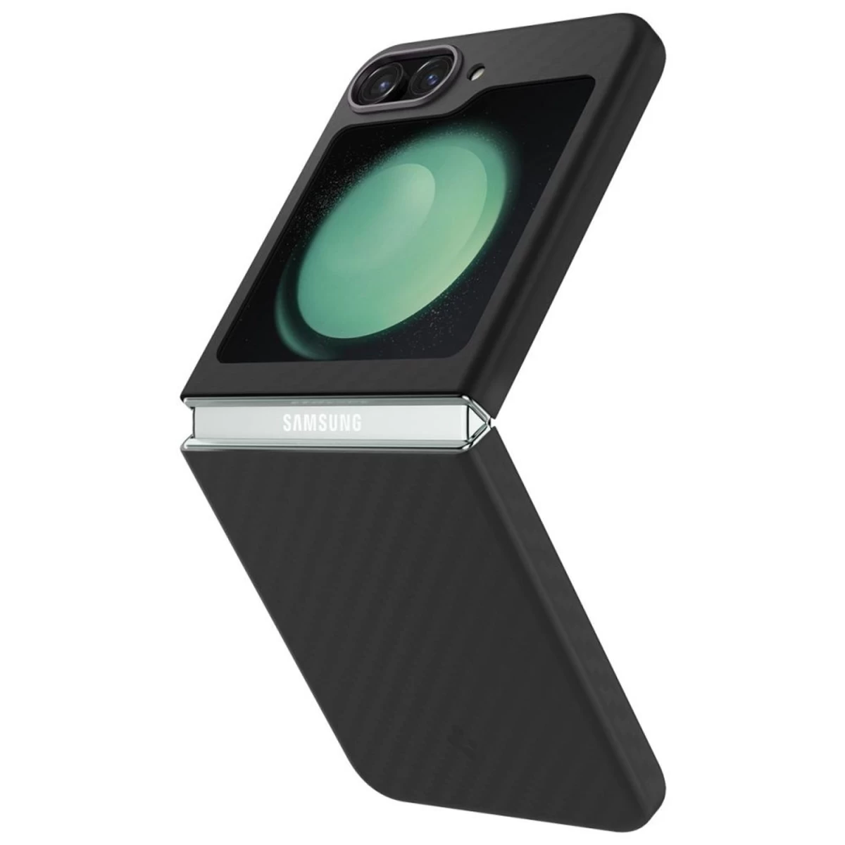 Spigen Airskin Pro Dėklas Samsung Galaxy Z Flip 5 - Juodas