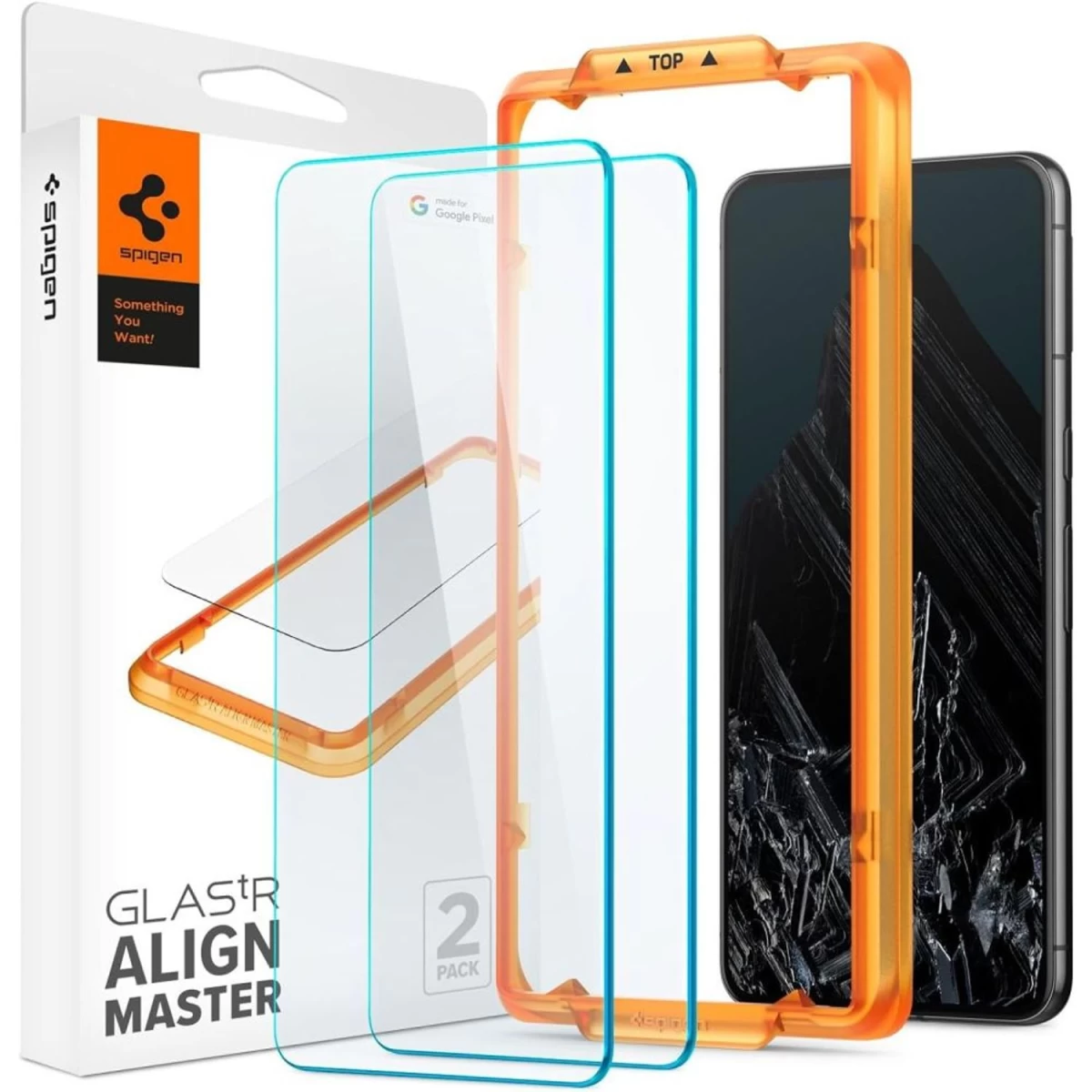 Spigen Alm Glas.tr google Pixel 8 Pro 2 Vnt. Grūdinto Stiklo Agl07395.