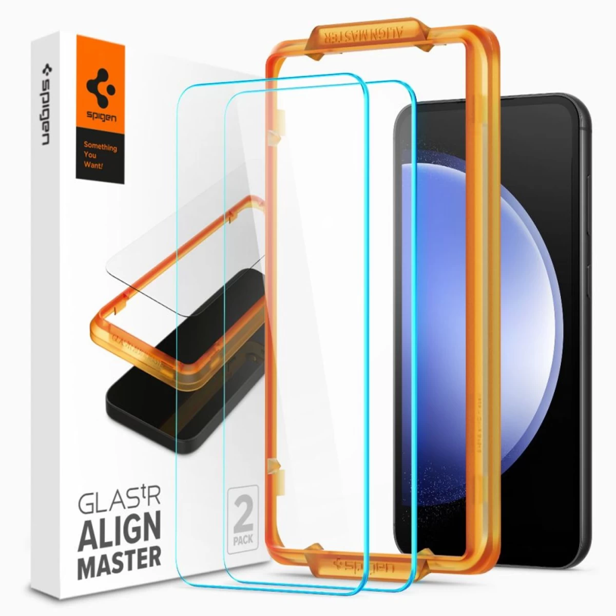 Spigen Alm Glas.tr Grūdintas Stiklas samsung Galaxy S23 Fe - 2 Vnt.