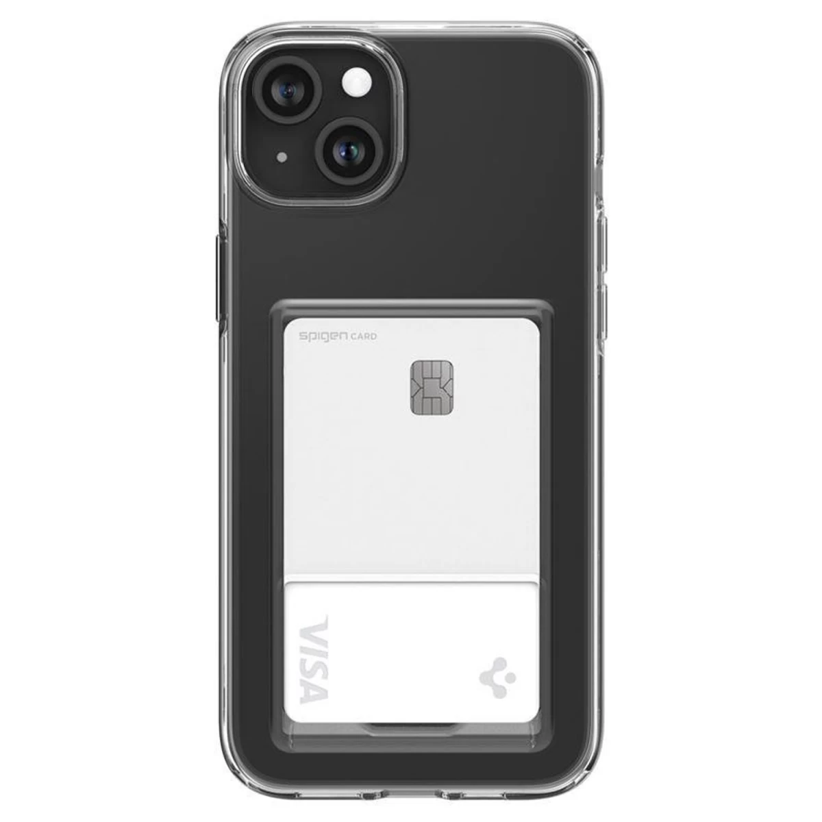 spigen Crystal Slot Dėklas iphone 15 Plus - Skaidrus