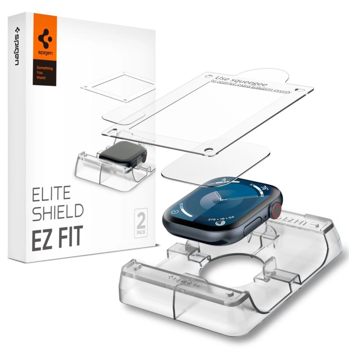 Spigen Elite Shield ez Fit Hibridinis Stiklas 2 Paketai, Skirti apple Watch 10 (42 Mm) - Skaidrus Spigen Elite Shield ez Fit Hibridinis Stiklas 2 Paketai, Skirti apple Watch 10 (42 Mm) - Skaidrus