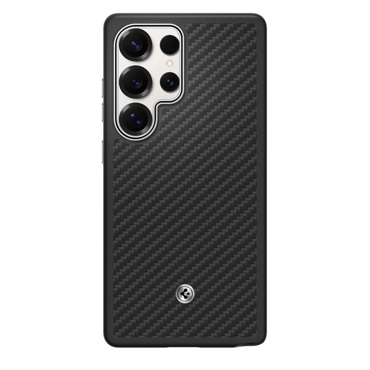 spigen Enzo Aramid Silikoninis Dėklas Su magfit žiedu, Skirtas samsung Galaxy S25 Ultra - Juodas spigen Enzo Aramid Silikoninis Dėklas Su magfit žiedu, Skirtas samsung Galaxy S25 Ultra - Juodas