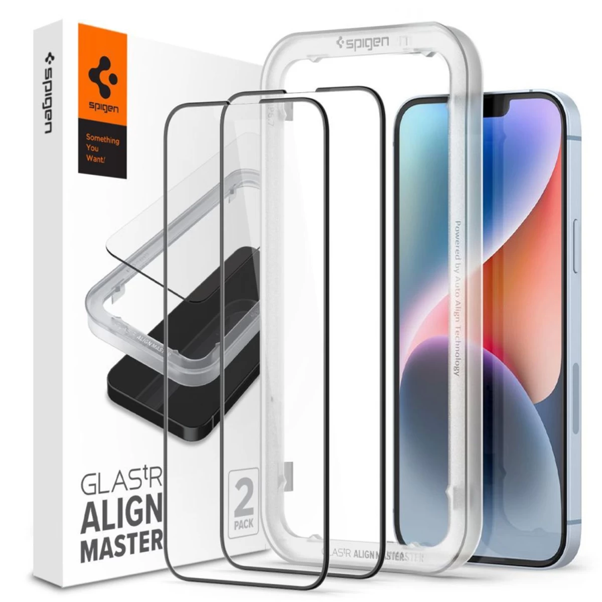 Spigen Glas Fc Alm Iphone 13/13 Pro/14 2-pack Black