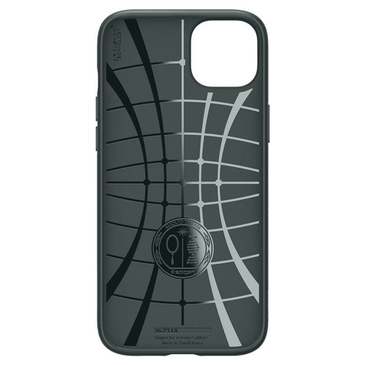 spigen Liquid Air Dėklas iphone 15 Plus - Tamsiai žalias