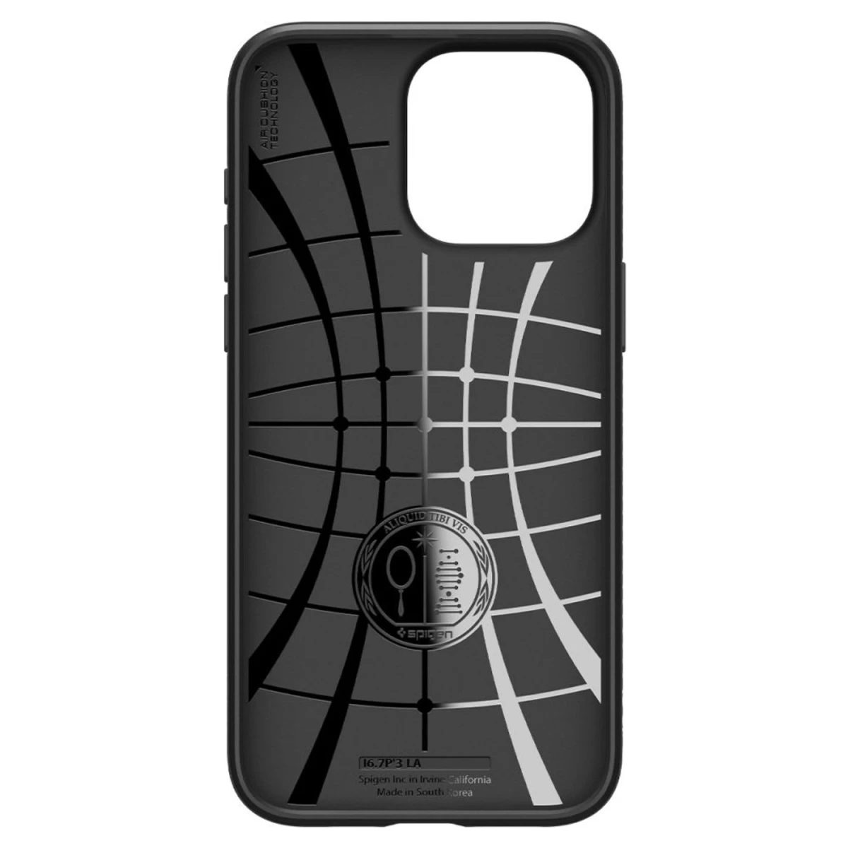spigen Liquid Air Dėklas iphone 15 Pro Max - Matinės Juodos Spalvos