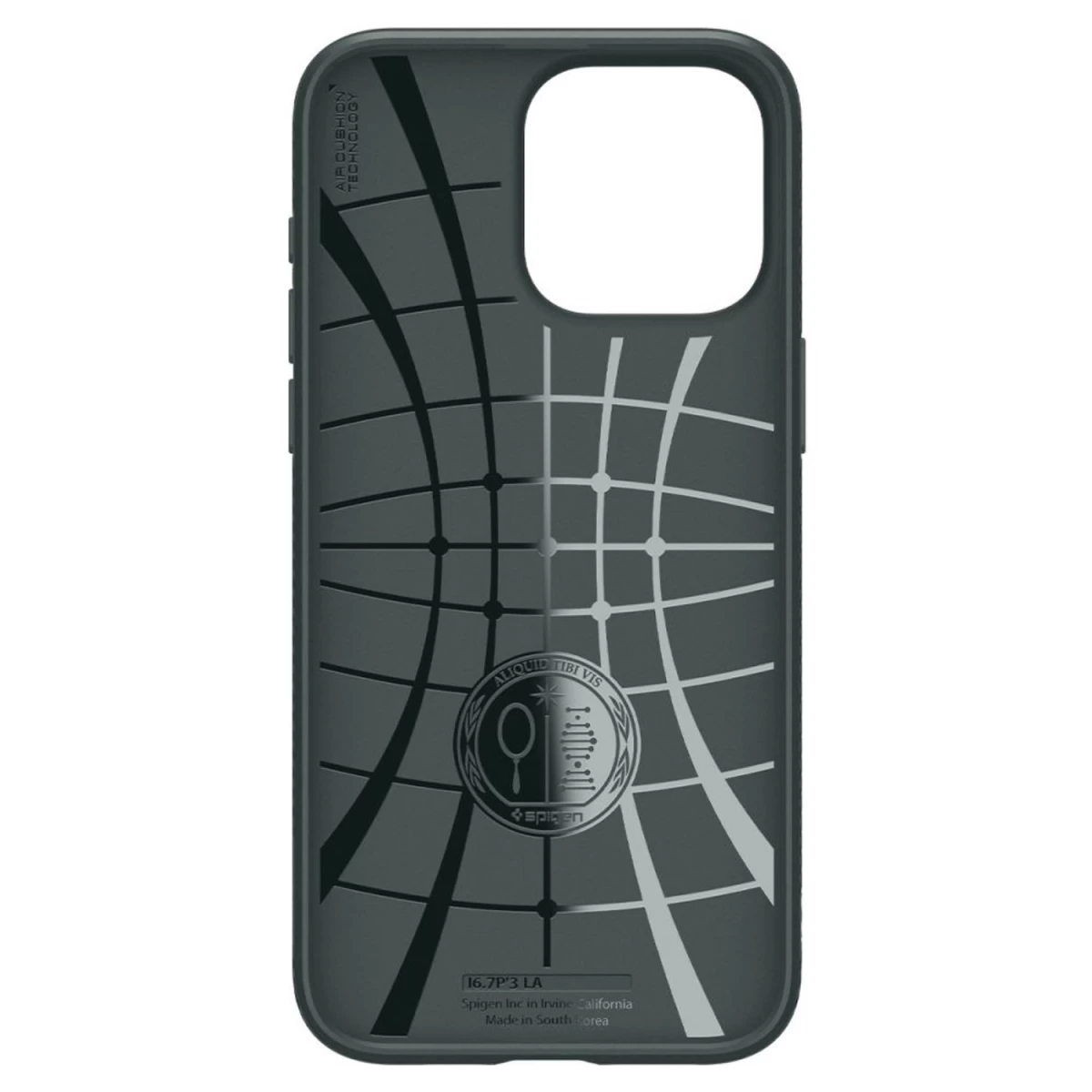spigen Liquid Air Dėklas iphone 15 Pro Max - Tamsiai žalias