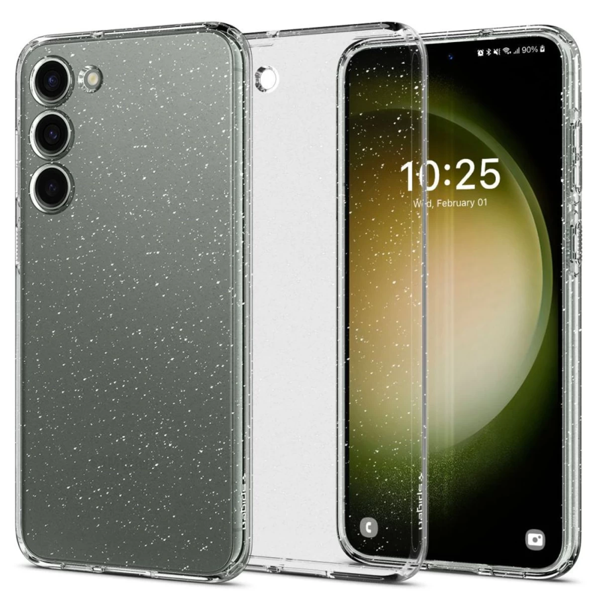 spigen Liquid Crystal Dėklas samsung Galaxy S23 Su Blizgiais Kristalais