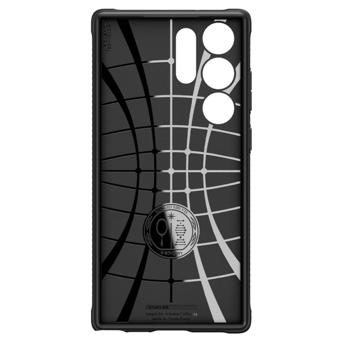 Spigen Rugged Armor Dėklas Samsung Galaxy S23 Ultra - Matinės Juodos Spalvos