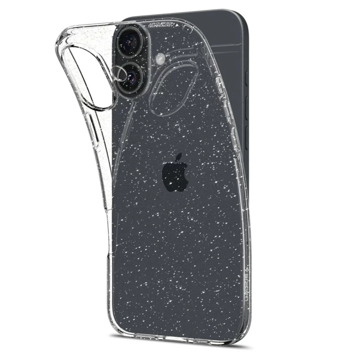 spigen Skystųjų Kristalų Dėklas iphone 16 Plus - Skaidrus Brokatas
