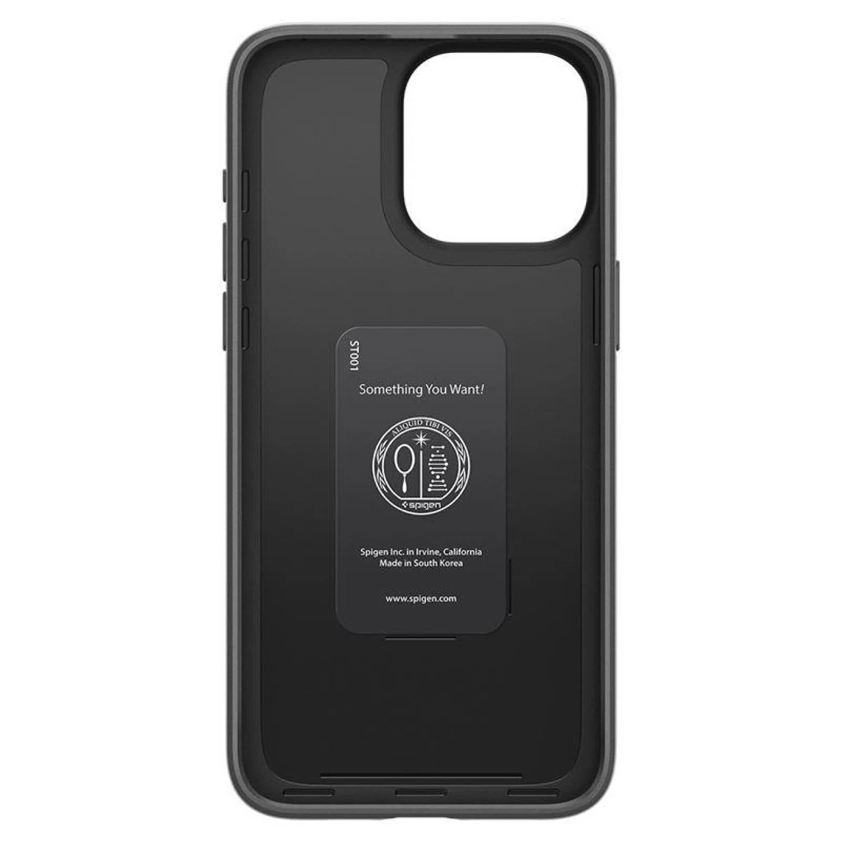 spigen Thin Fit Dėklas iphone 15 Pro Max - Juodas
