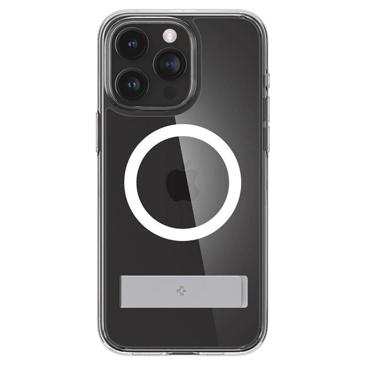 spigen Ultra Hybrid S Magsafe Dėklas Su Stovu iphone 15 Pro - Skaidrus