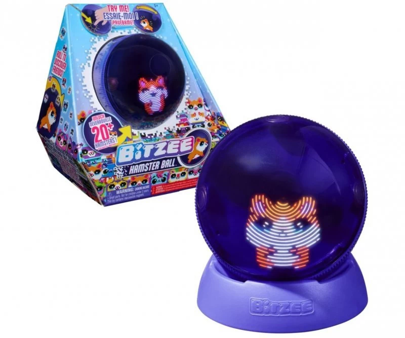 Spin Master 6072283 Bitzee Hamster Ball Interaktyvusis Gyvūnas Violetinės Spalvos