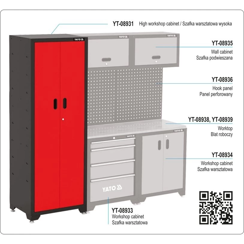 Spinta dirbtuvėms YATO YT-08931 | 660x457x2000mm