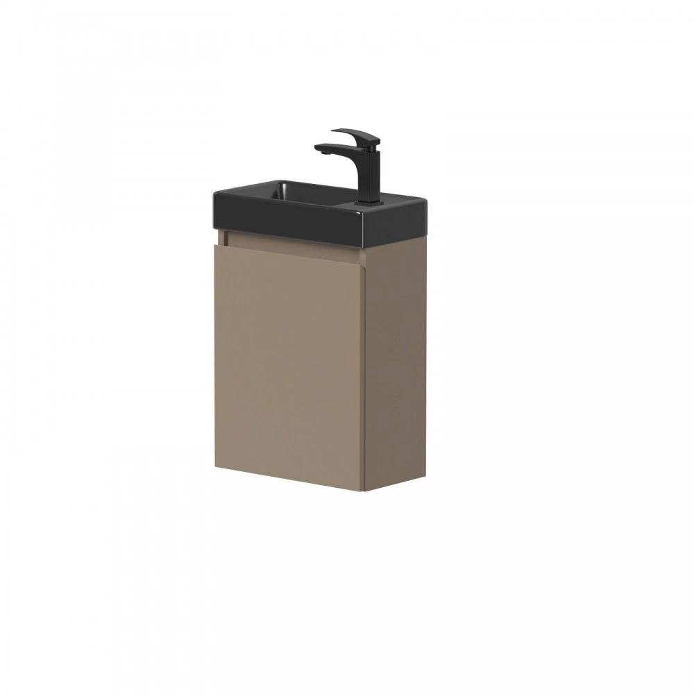 Spintelė po praustuvu Kame MINI, durelių vyriai dešinėje, kakavinė BU/40x22-R/D15-MN Spintelė po praustuvu Kame MINI, durelių vyriai dešinėje, kakavinė BU/40x22-R/D15-MN