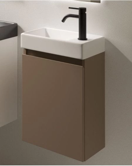 Spintelė po praustuvu Kame MINI, durelių vyriai kairėje, kakavos BU/40x22-L/D15-MN Spintelė po praustuvu Kame MINI, durelių vyriai kairėje, kakavos BU/40x22-L/D15-MN