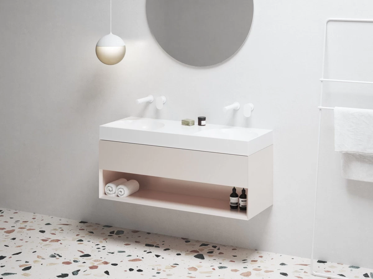 Spintelė po praustuvu Ravak SD Lite 120 Alabaster Pink X000001872 Spintelė po praustuvu Ravak SD Lite 120 Alabaster Pink X000001872