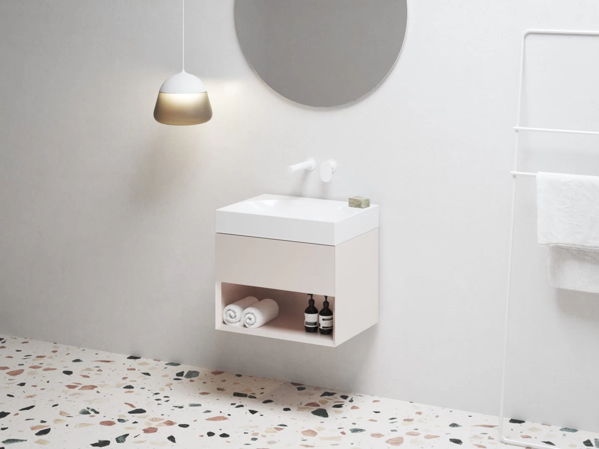Spintelė po praustuvu Ravak SD Lite 60 Alabaster Pink X000001860 Spintelė po praustuvu Ravak SD Lite 60 Alabaster Pink X000001860