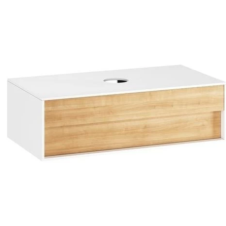 Spintelė po praustuvu Ravak Step SD 100 cm, balta/ąžuolas X000001417 Spintelė po praustuvu Ravak Step SD 100 cm, balta/ąžuolas X000001417