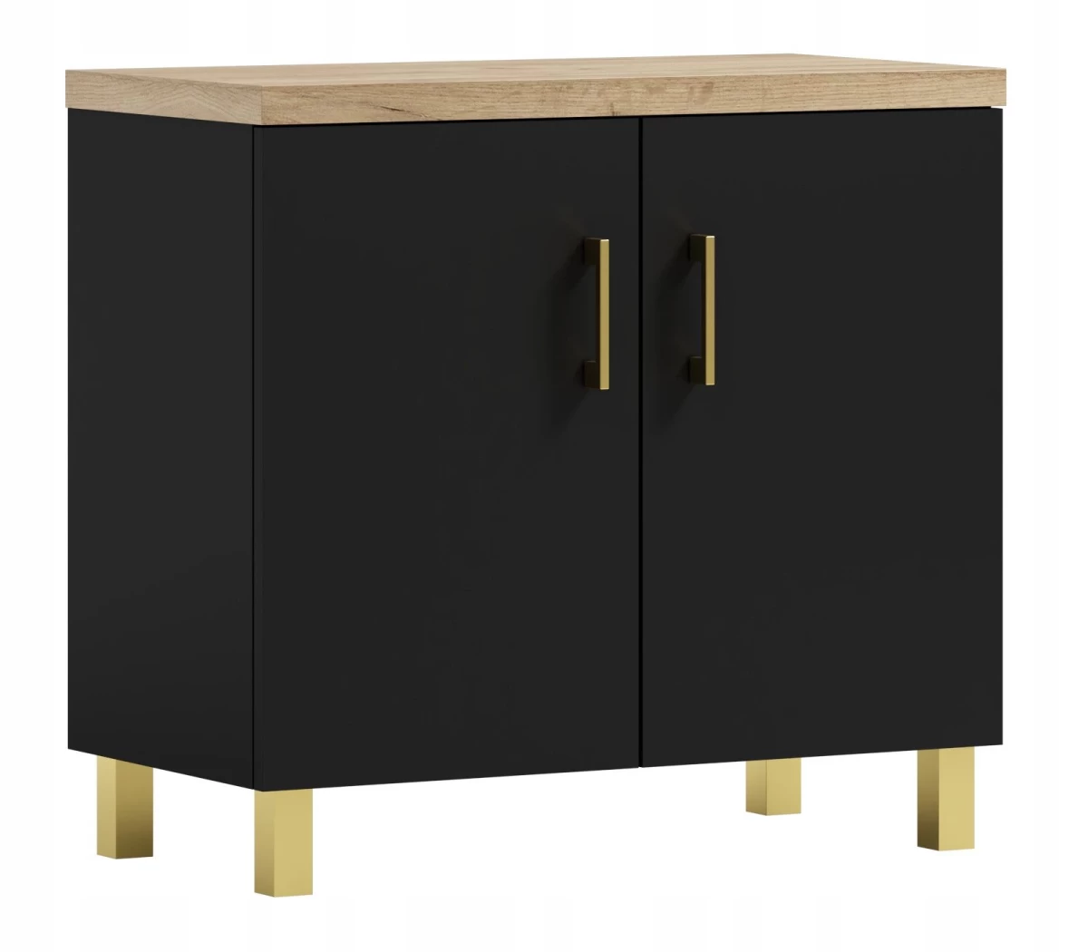Spintelė praustuvui ADK Meble ROCO 60 cm, juodos sp., ROCO 60 W7