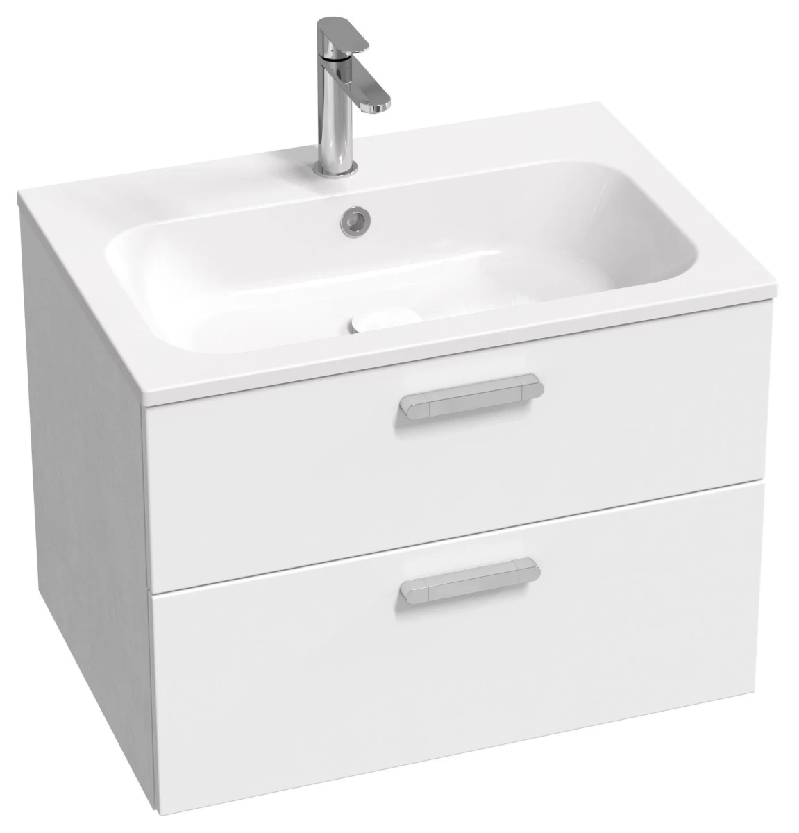 Spintelė praustuvui Ravak Chrome SD 700 balta/balta chromuota rankenėlė X000001773