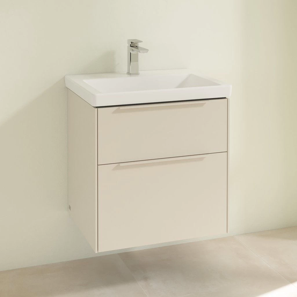 Spintelė praustuvui SUBWAY 3.0, 572x576x478 mm, su 2 stalčiais, Cashmere Grey C57802VN