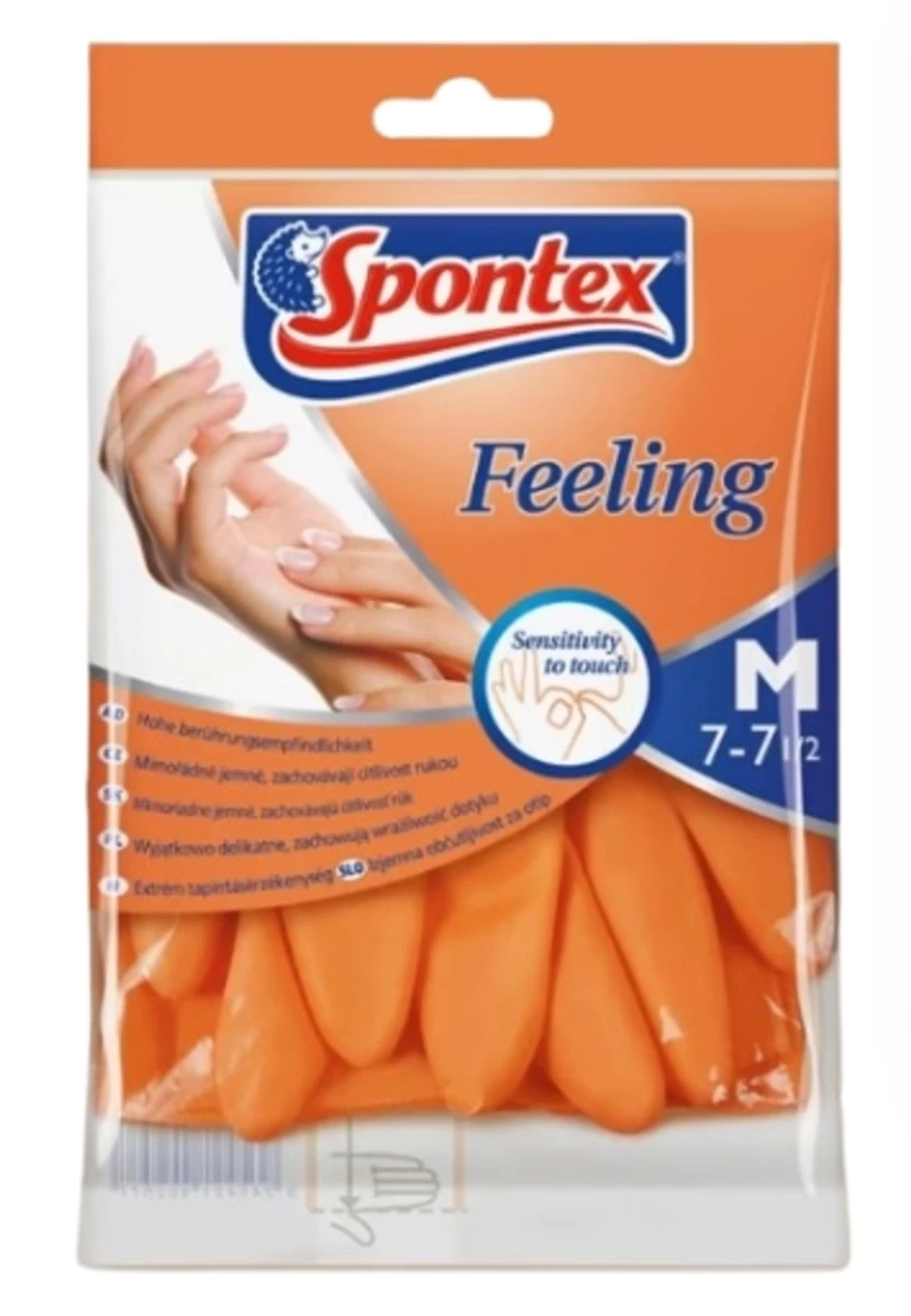 Spontex, Feeling, Guminės Pirštinės, M Dydis, 1 Pora (vokietijos Produktai).