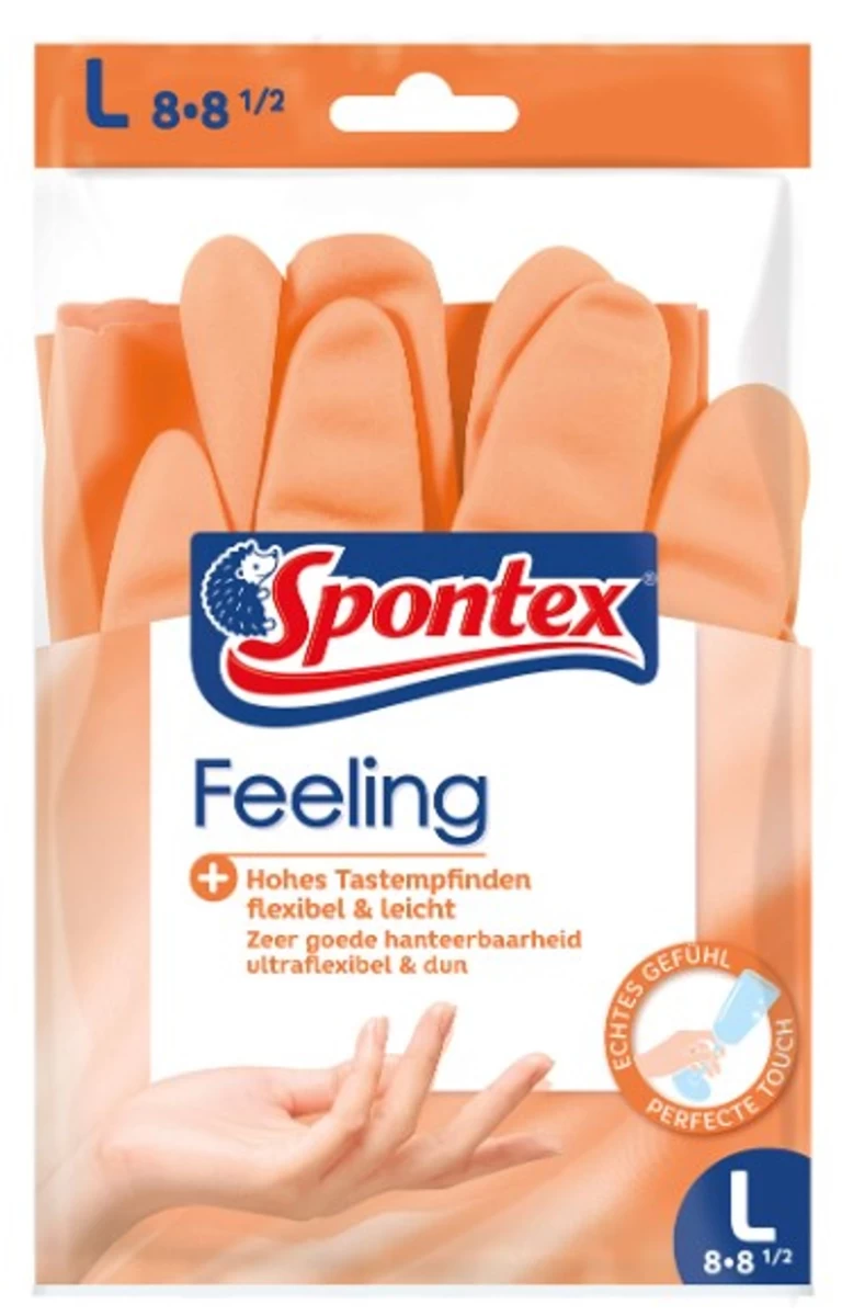 Spontex, Feeling, Pirštinės L, 1 Pora (vokietijos Produktas).