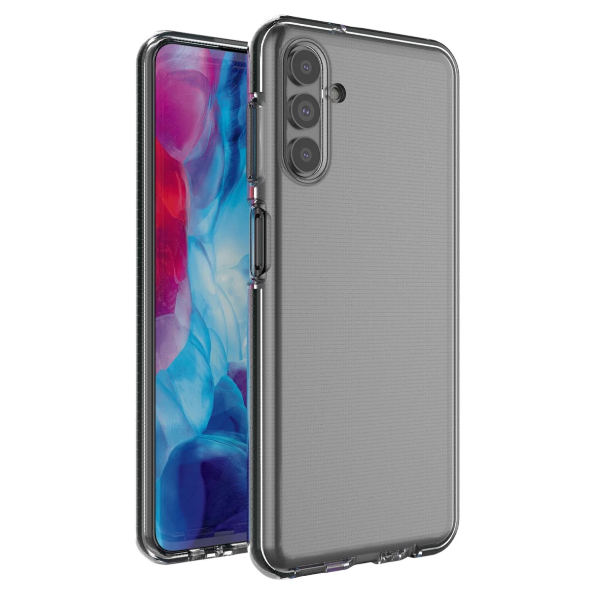 spring Case Gelinis Dėklas Su Spalvotu Rėmeliu, Skirtas samsung Galaxy A13 5g, Juodas