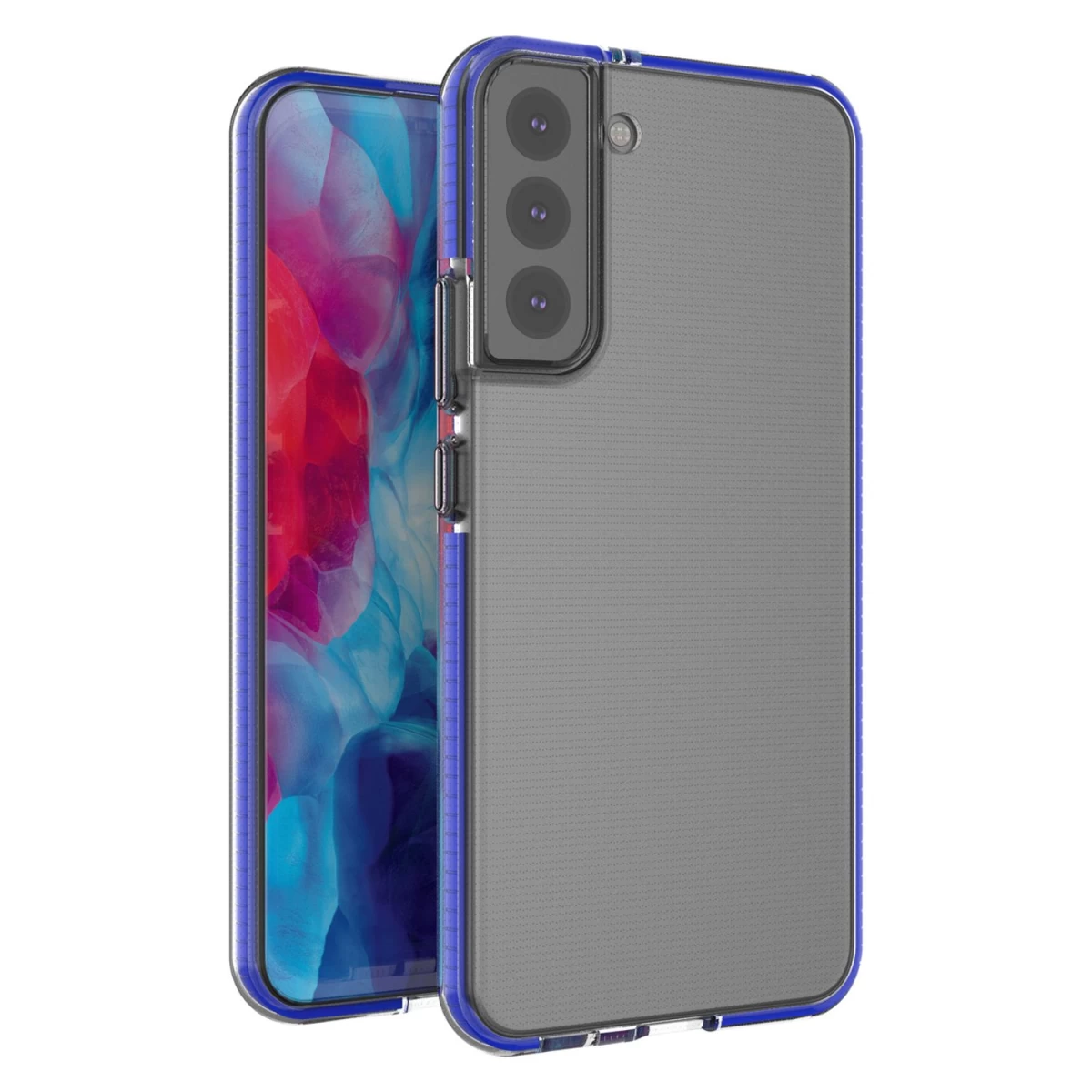spring Case Gelinis Dėklas Su Spalvotu Rėmeliu, Skirtas samsung Galaxy S22+ (s22 Plus), Tamsiai Mėlynas spring Case Gelinis Dėklas Su Spalvotu Rėmeliu, Skirtas samsung Galaxy S22+ (s22 Plus), Tamsiai Mėlynas