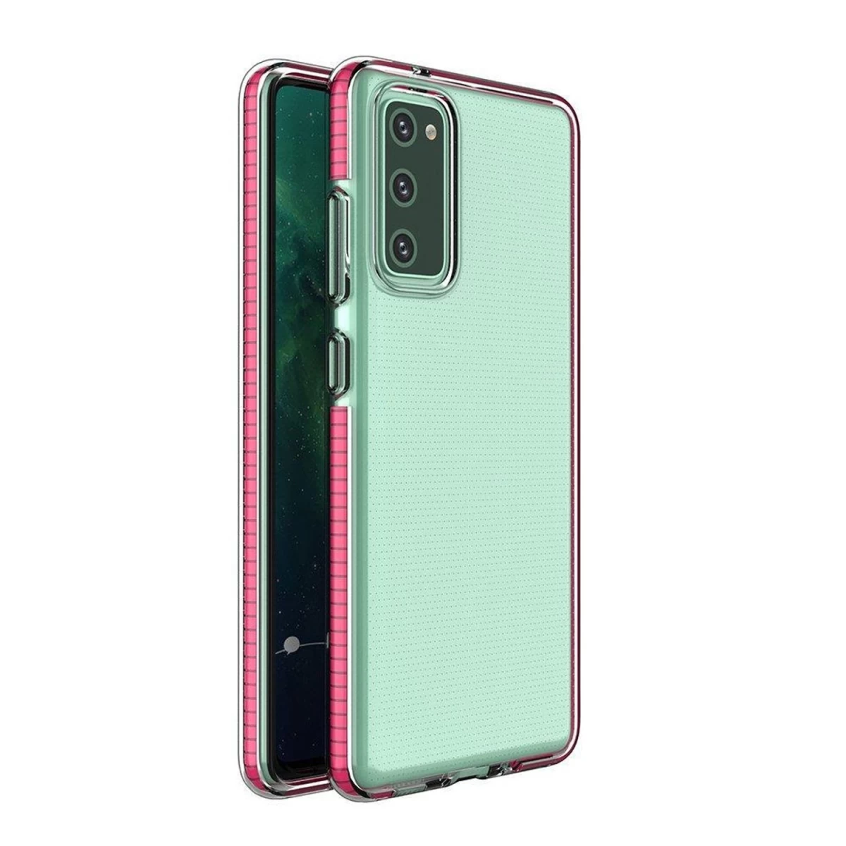 spring Case Silikoninis Dangtelis Su Spalvotu Rėmeliu, Skirtas samsung Galaxy A72 4g, Tamsiai Rožinės Spalvos spring Case Silikoninis Dangtelis Su Spalvotu Rėmeliu, Skirtas samsung Galaxy A72 4g, Tamsiai Rožinės Spalvos