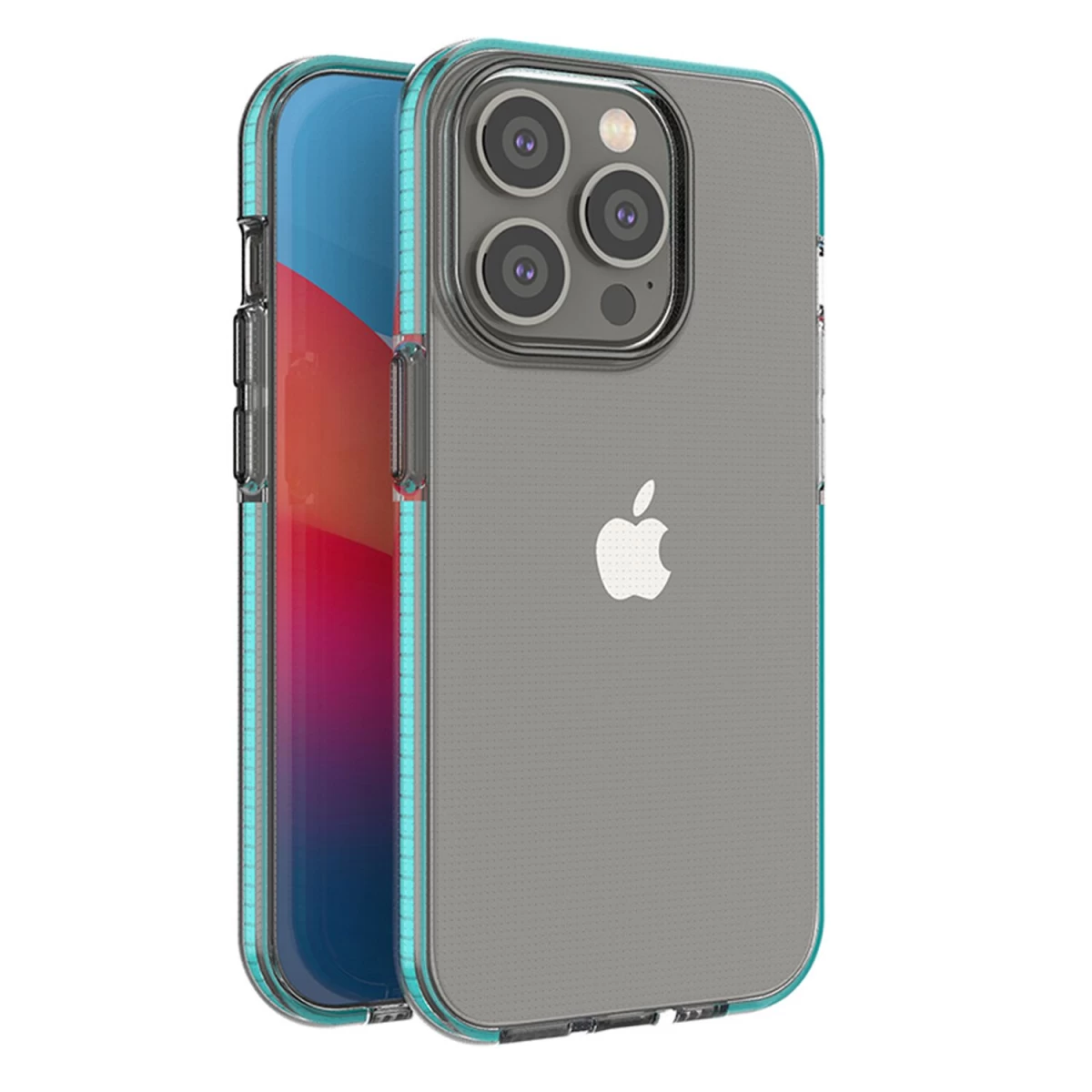 spring Case Silikoninis Dėklas iphone 14 Pro šviesiai Mėlynas Rėmo Dangtelis