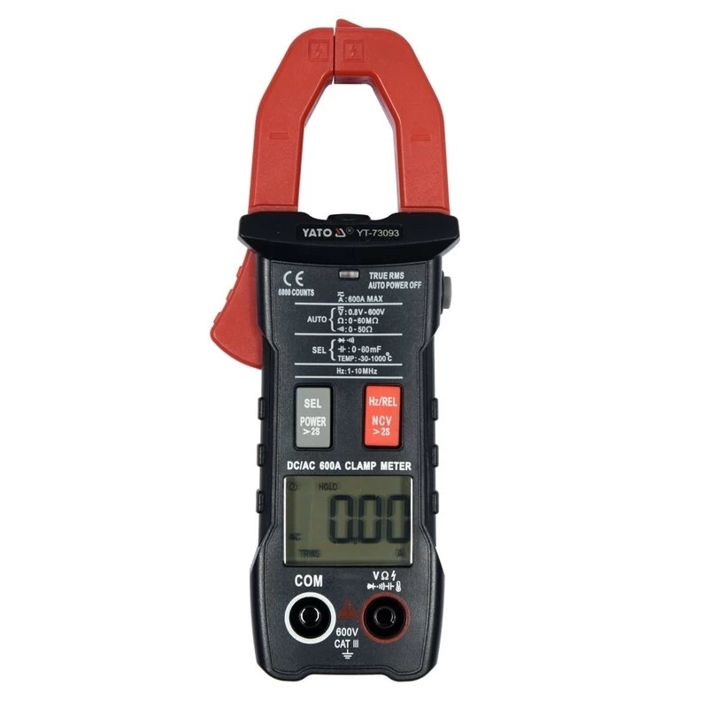 Srovės matavimo replės automatinės AC/DC 600A