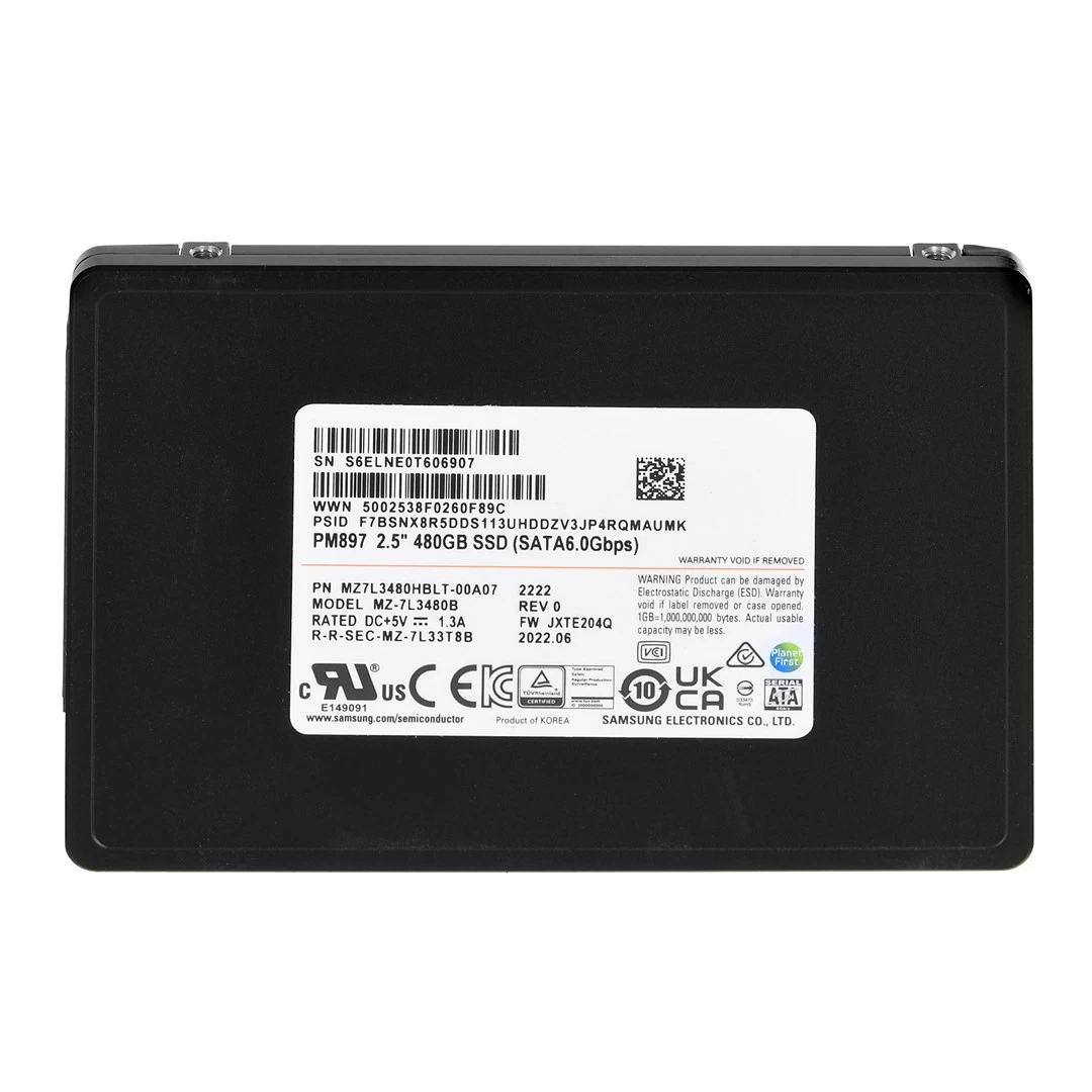 SSD Samsung PM897 480GB SATA 2.5 MZ7L3480HBLT-00A07 (DWPD 3)