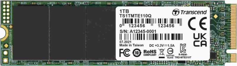 Ssd Transcend Ts1tmte110q (m.2 2280″ /1 Tb )