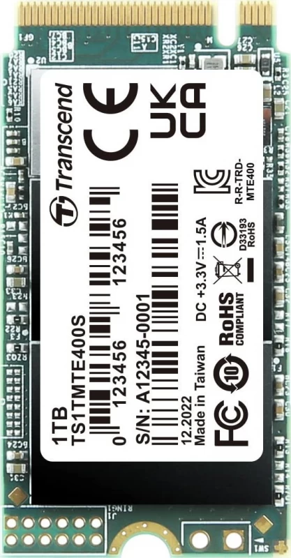 Ssd Transcend Ts1tmte400s (m.2 2242″ /1 Tb )
