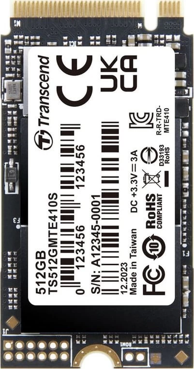 Ssd Transcend Ts512gmte410s (m.2 2242″ /512 Gb )