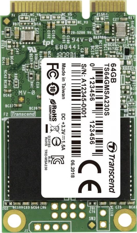 Ssd Transcend Ts64gmsa230s (msata″ /64 Gb )