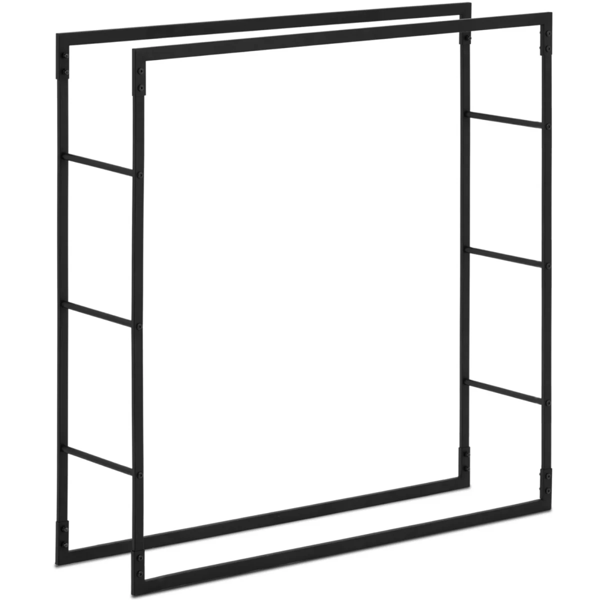 Stačiakampio Formos Metalinis Malkų Stovas Loft Iki 35 Kg 100 X 25 X 100 Cm
