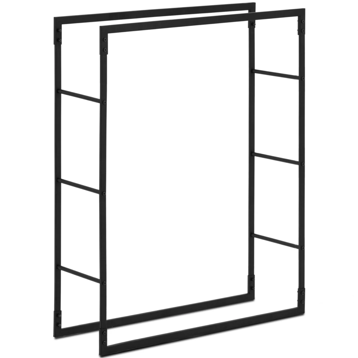 Stačiakampio Formos Metalinis Malkų Stovas Loft Iki 40 Kg 80 X 25 X 100 Cm