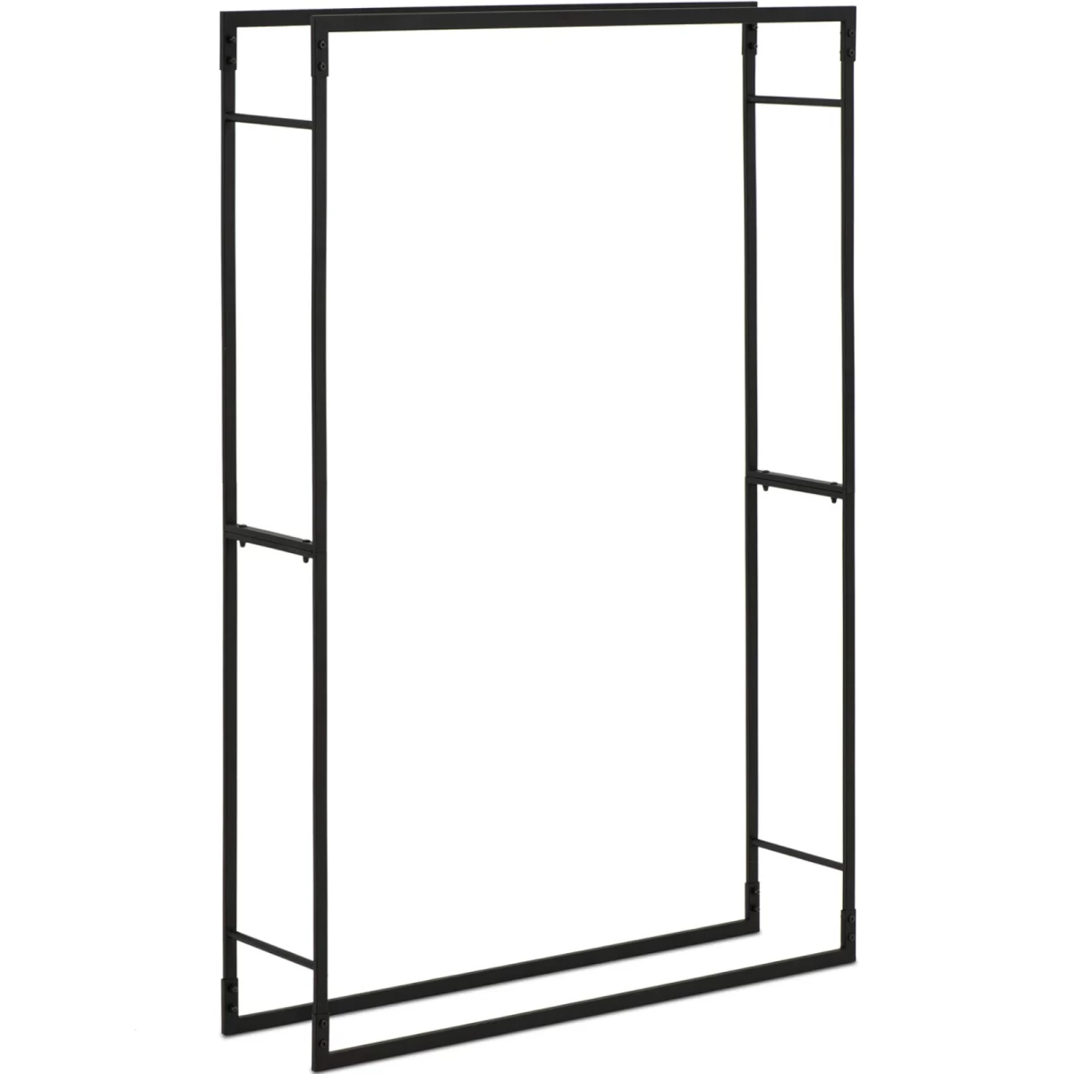 Stačiakampio Formos Metalinis Malkų Stovas Loft Iki 45 Kg 100 X 25 X 150 Cm