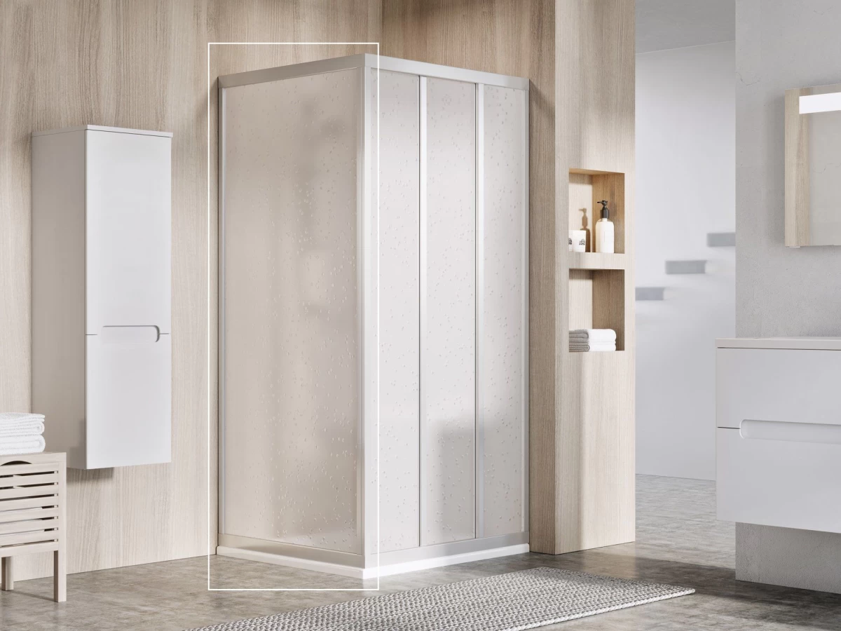 Stacionari sienelė Ravak Supernova APSS 75 198, satinas+plastikas Pearl 94030UR211