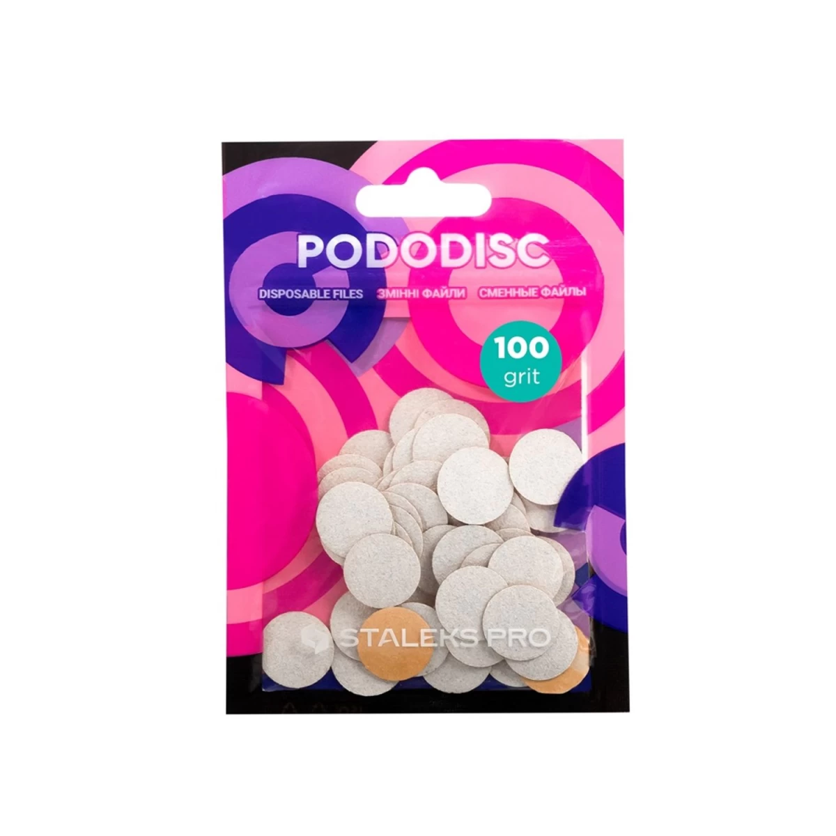 Staleks Pododisc Pro Expert Balti Keičiami Dangteliai S Klasės 100 50vnt. (p1)
