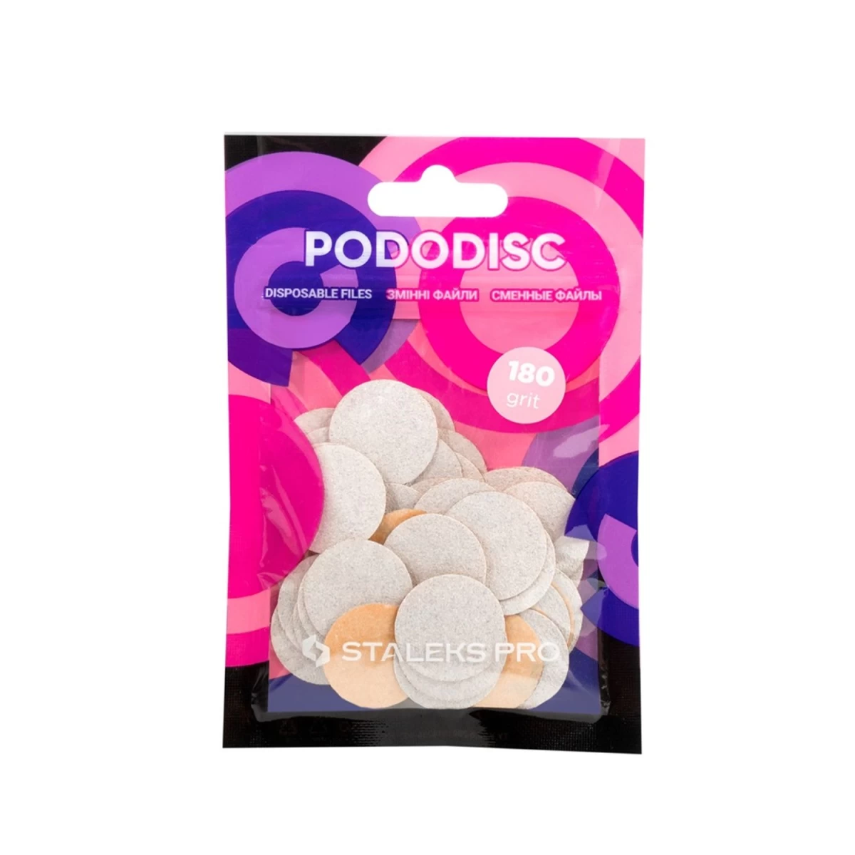 Staleks Pododisc Pro Expert Baltos Spalvos Keičiamos Dangos, Gradacija 180, 50 Vnt. (p1)