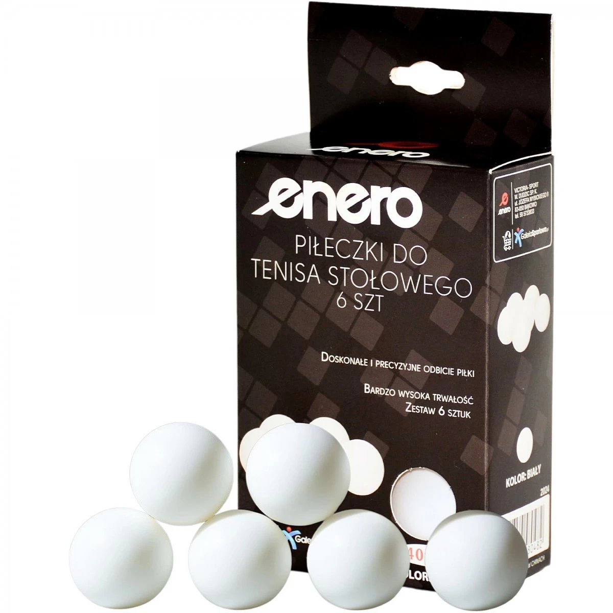 Stalo Teniso Kamuoliukai Enero 6vnt. Balti