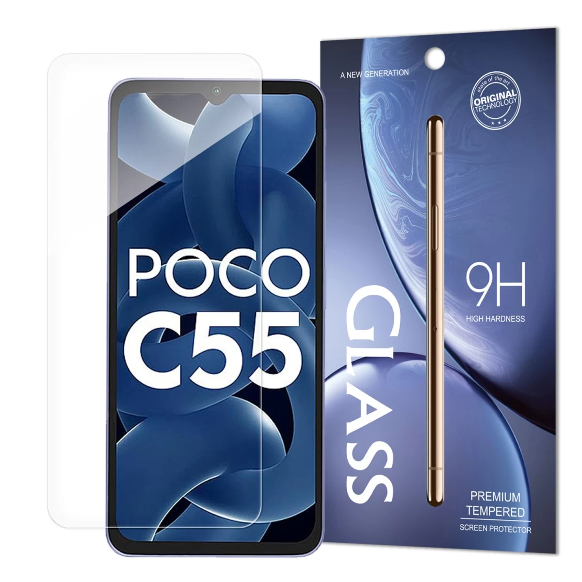 Standartinis Grūdintas Stiklas, Skirtas xiaomi Redmi 11a / poco C55 / redmi 12c 9h