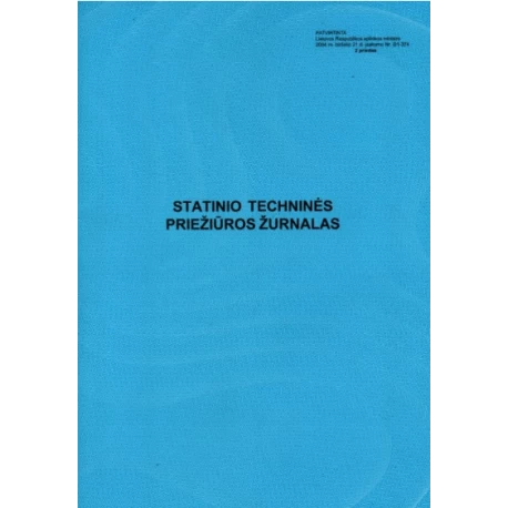 Statinio techninės priežiūros žurnalas  0720-045