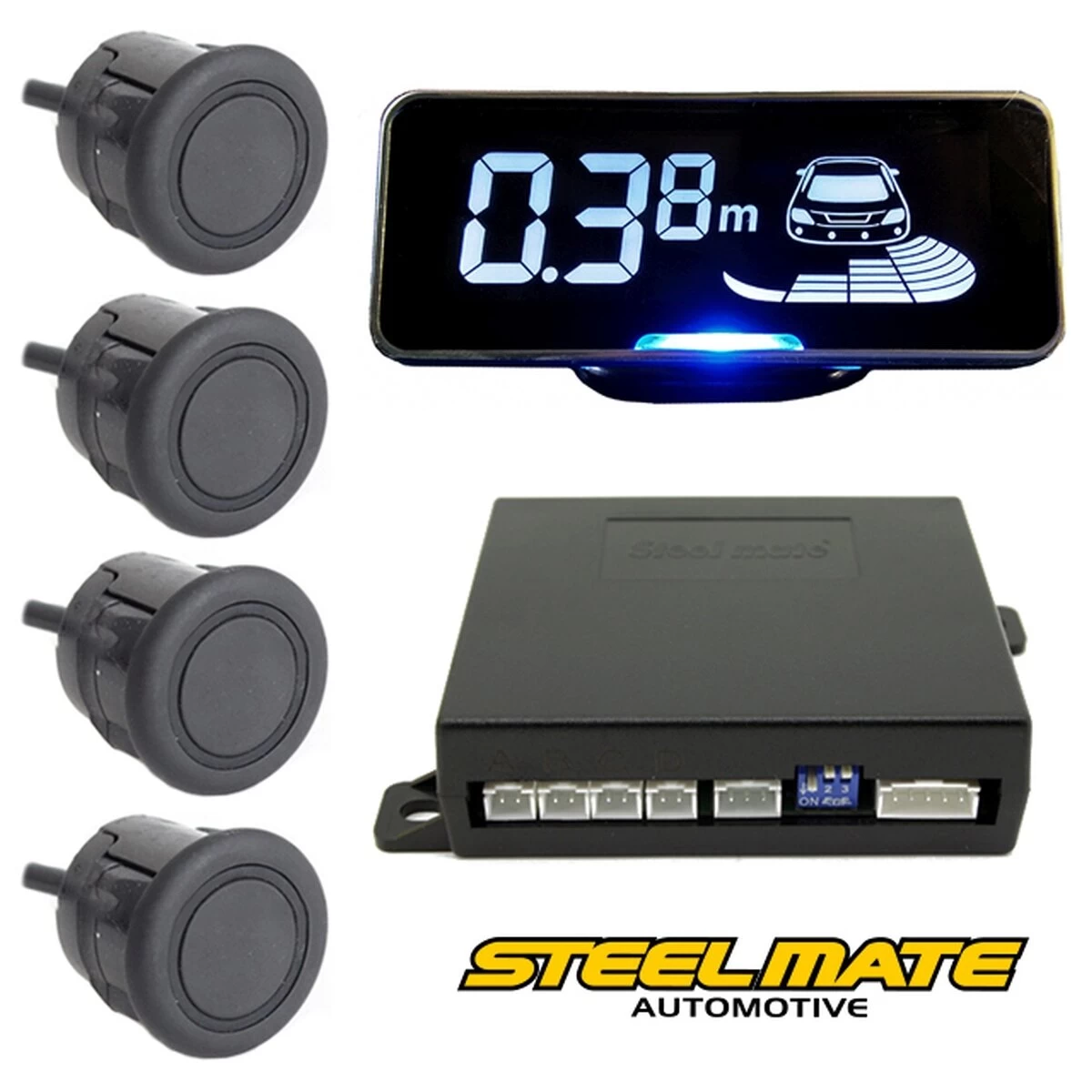Steel Mate PTS410V4 parkavimo sistema galui Steel Mate PTS410V4 parkavimo sistema galui